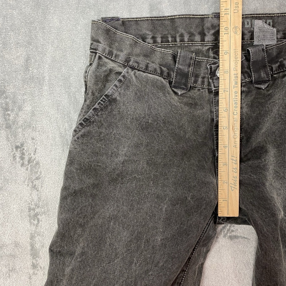 Rogan NYC Jeans Womens 26 Grey Stone Wash Flared Wide Leg Flap Pockets USA Made - Picture 11 of 12